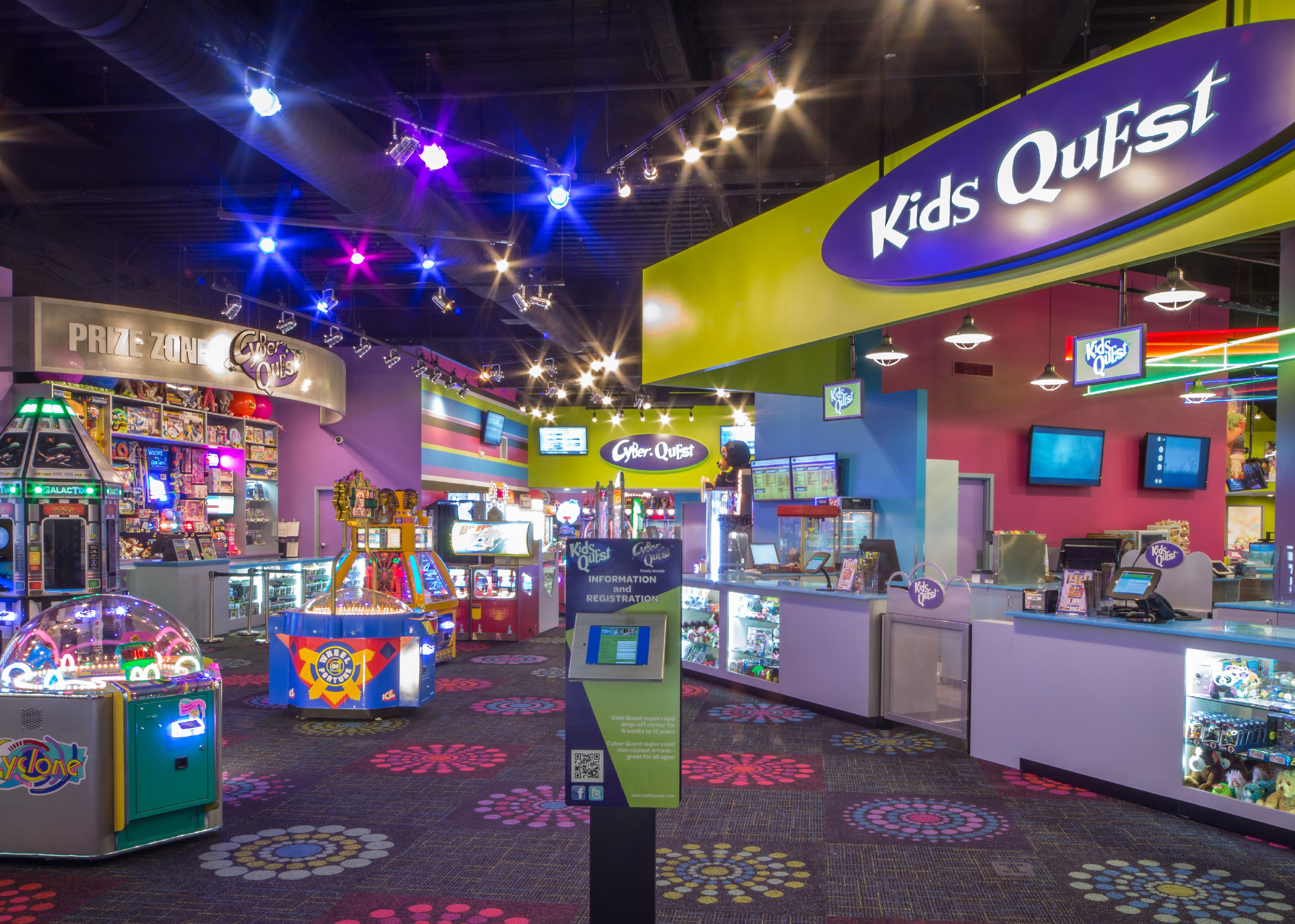 view from outside Kids Quest and Cyber Quest
