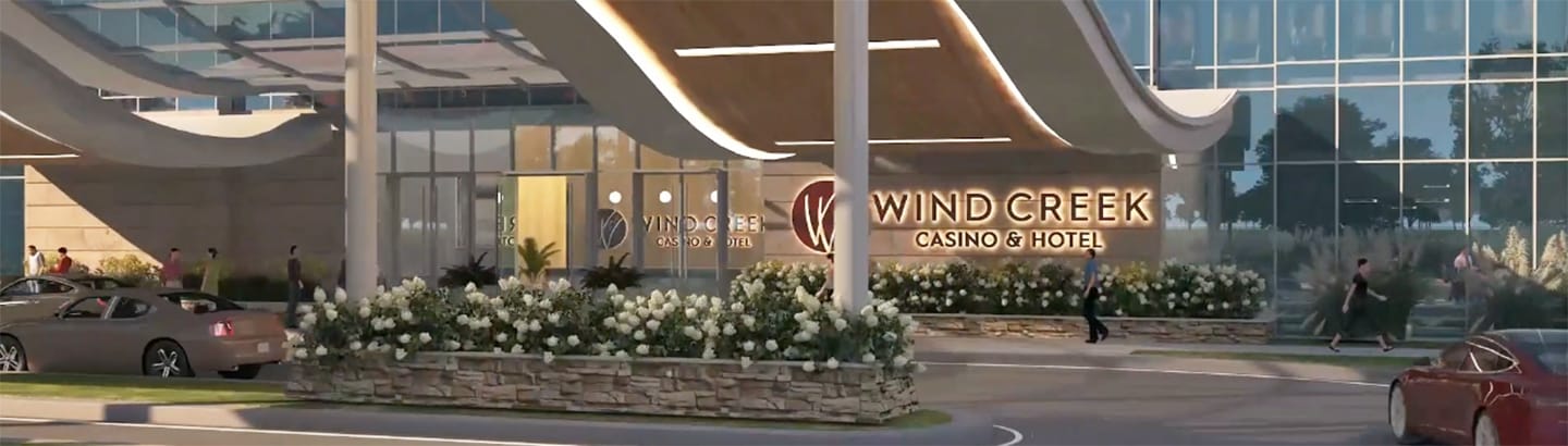 Entrance to Wind Creek Chicago Southland