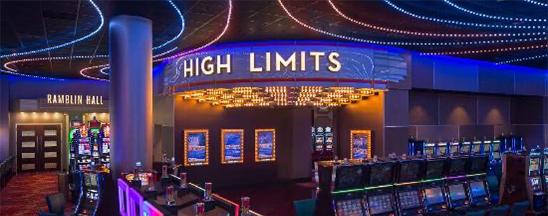 view of the high limits room casino games at montgomery al
