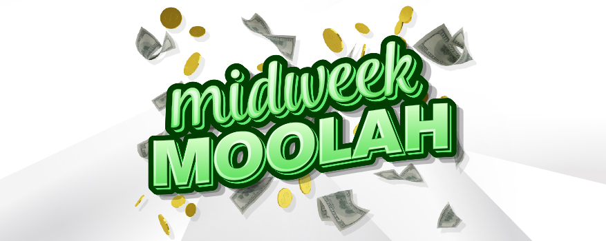 Midweek Moolah - Casinoverse members receive $10 slot free play!