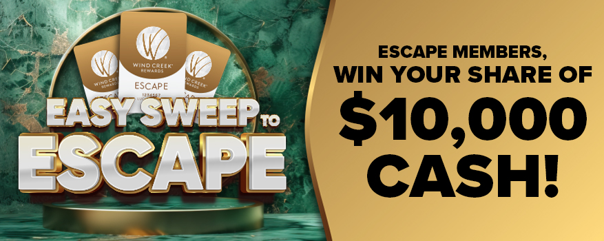 Featured image for the EASY SWEEP TO ESCAPE promotional event