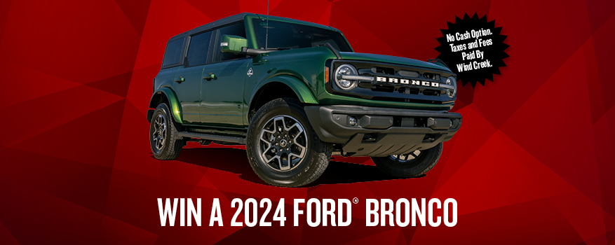 2024 ford® BRONCO sweepstakes