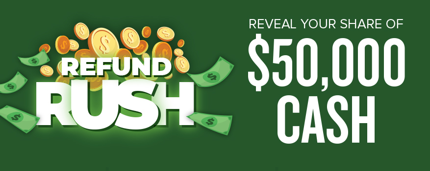 Featured image for the REFUND RUSH promotional event