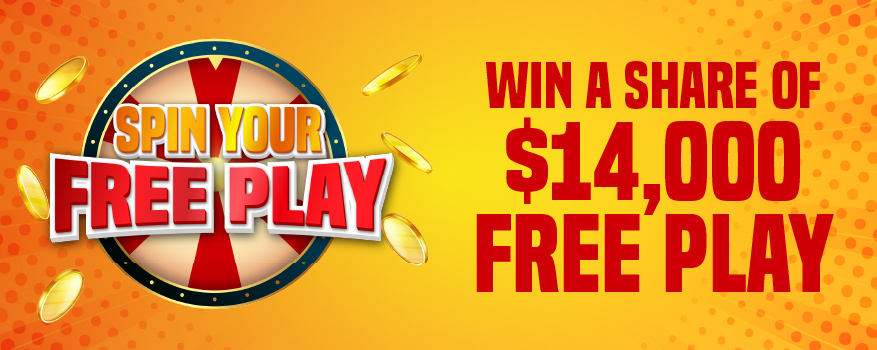 Featured image for the SPIN YOUR WAY FREE PLAY promotional event