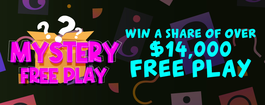 Featured image for the MYSTERY FREE PLAY promotional event