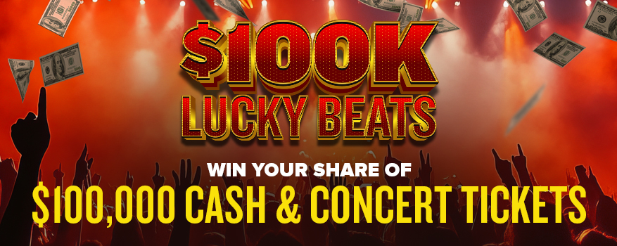Featured image for the $100K Lucky Beat promotional event