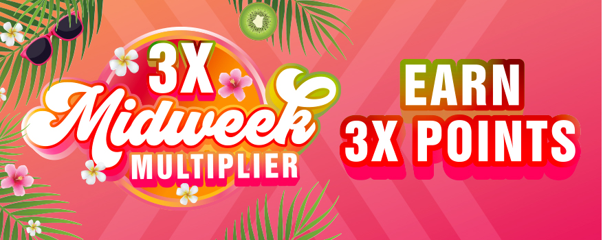 Midweek Multiplier: Earn 3x points