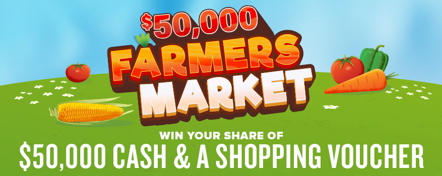 Featured image for the $50,000 Farmer’s Market promotional event
