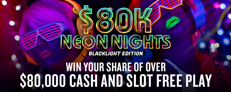 Featured image for the $80K Neon Nights promotional event