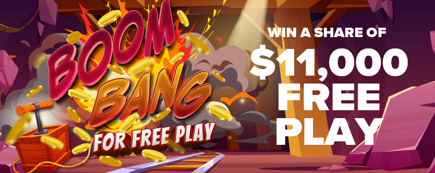 Featured image for the BOOM BANG FOR FREE PLAY promotional event