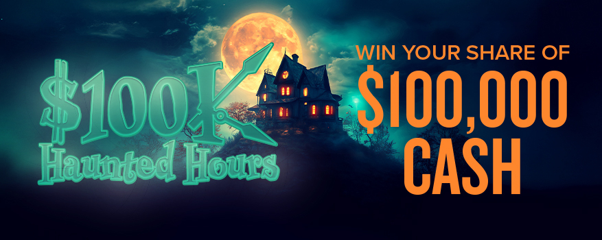 Featured image for the 100K HAUNTED HOURS promotional event