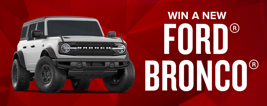 Featured image for the BRONCO GIVEAWAY promotional event