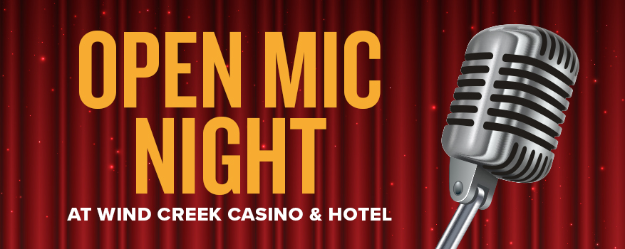 Featured image for the Open Mic Night promotional event