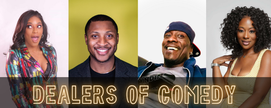 Featured image for the Dealers of Comedy - October promotional event