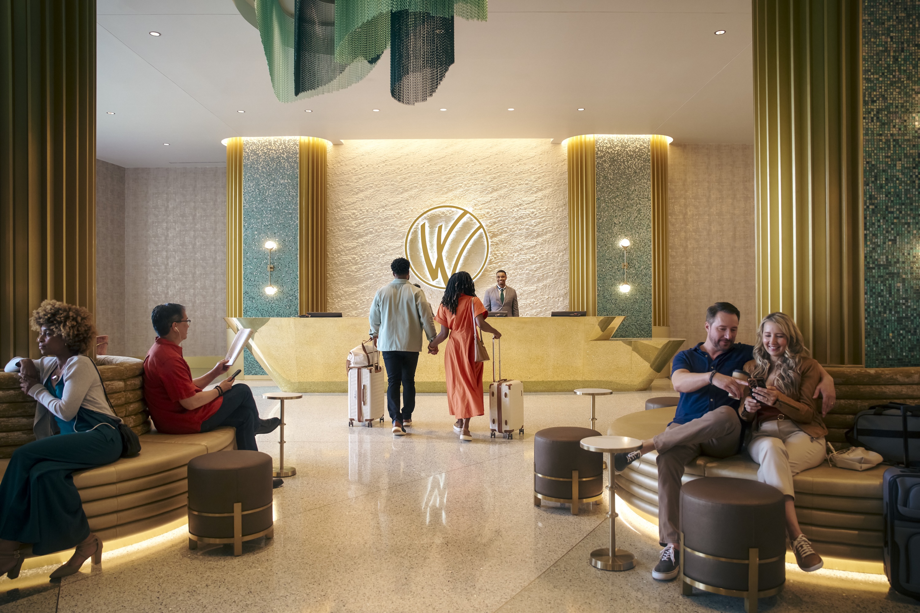 Couple walking to a Wind Creek Chicago Southland Hotel Reception