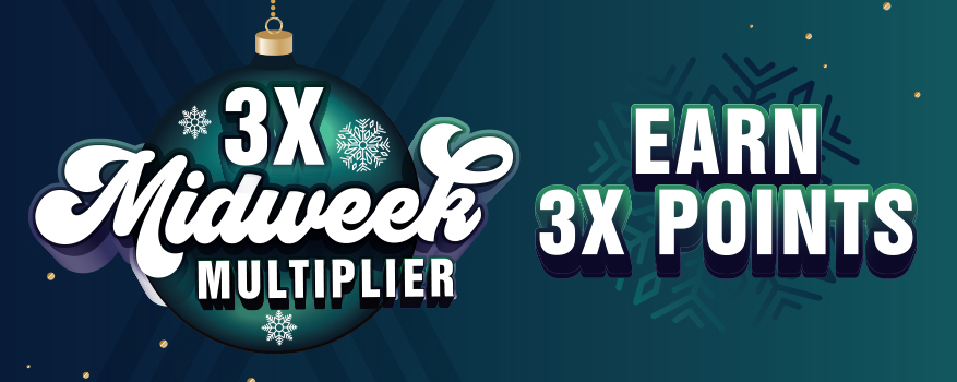 Featured image for the MID WEEK MULTIPLIER promotional event