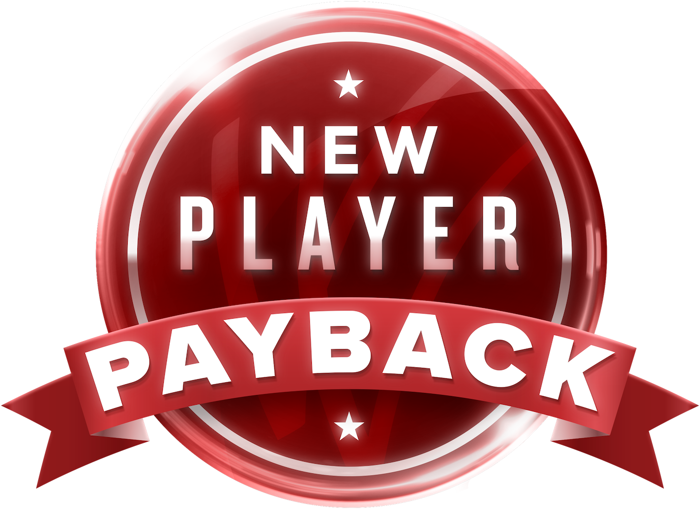 Badge with text: "New Player Payback"
