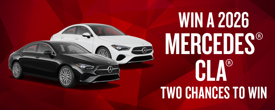 Featured image for the WIN A 2025 MERECEDES® CLA promotional event