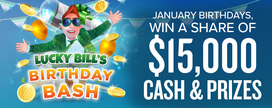 Featured image for the LUCKY BILL'S BIRTHDAY BASH promotional event