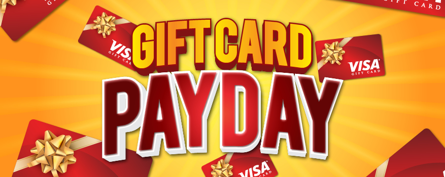 Featured image for the $100K GIFT CARD PAYDAY promotional event