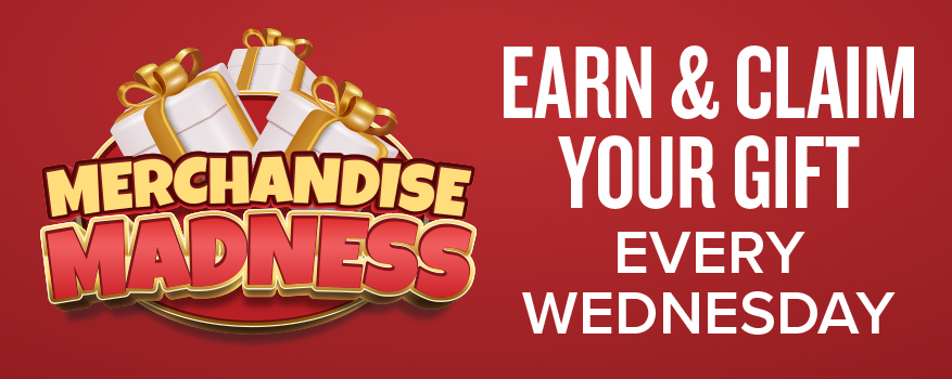 Featured image for the MERCHANDISE MADNESS promotional event