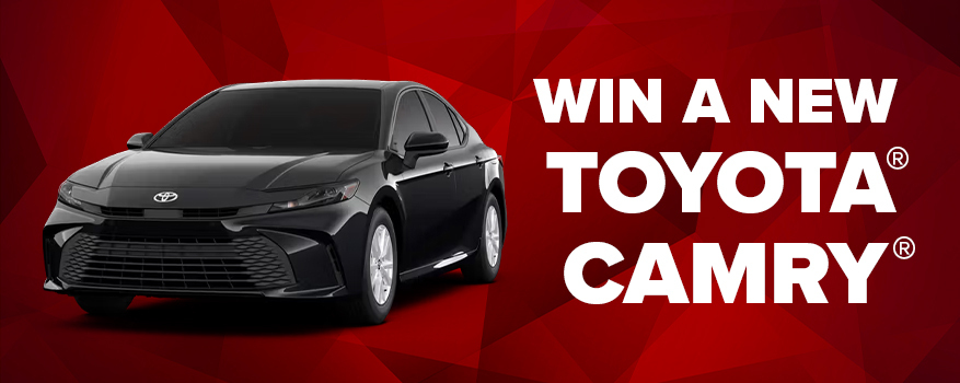 Featured image for the WIN A NEW TOYOTA®️ CAMRY®️ promotional event