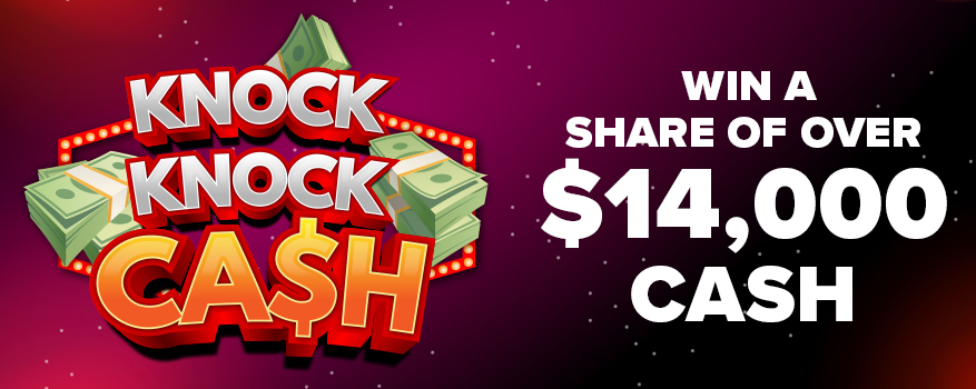 Featured image for the KNOCK KNOCK CASH promotional event