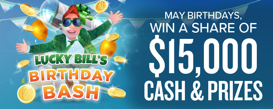 Featured image for the LUCKY BILL'S BIRTHDAY BASH promotional event