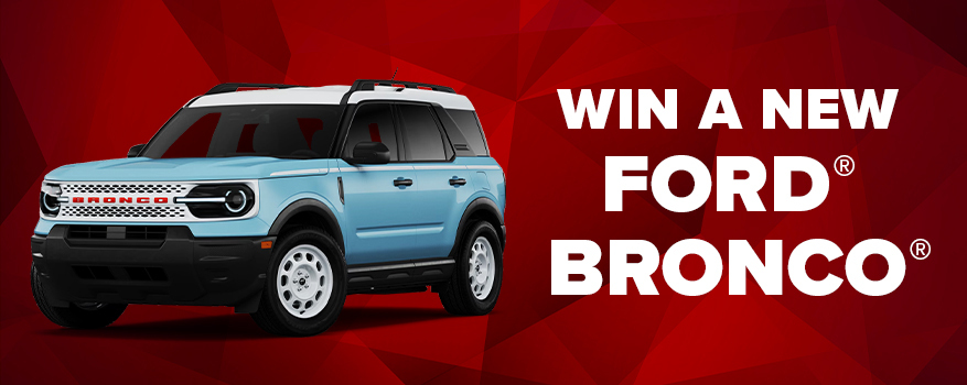 Featured image for the BRONCO GIVEAWAY promotional event