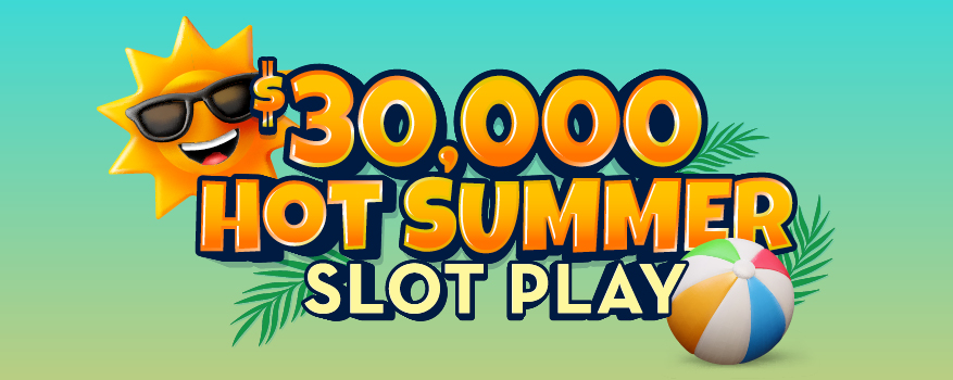 Featured image for the $30,000 HOT SUMMER SLOT PLAY promotional event