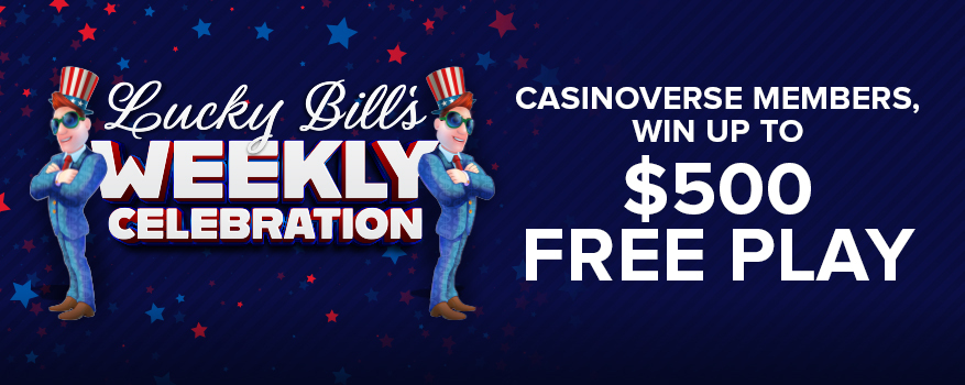 Featured image for the LUCKY BILL'S WEEKLY CELEBRATION promotional event