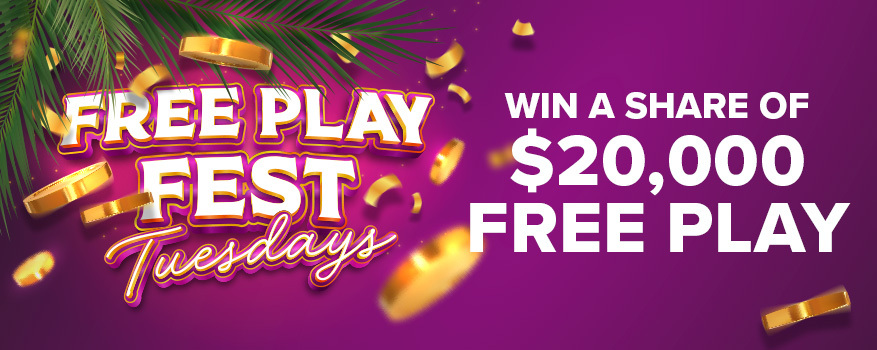 Featured image for the FREE PLAY FEST TUESDAY promotional event