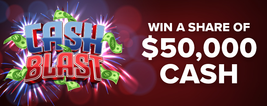 Featured image for the CASH BLAST! promotional event