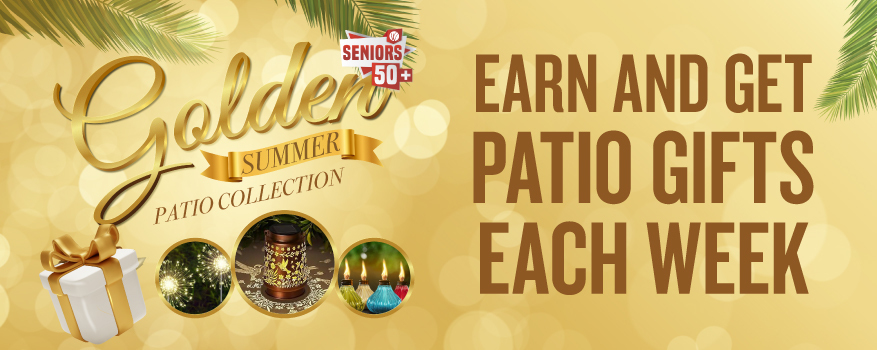 Featured image for the GOLDEN SUMMER PATIO COLLECTION promotional event