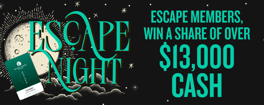 Featured image for the ESCAPE NIGHT promotional event