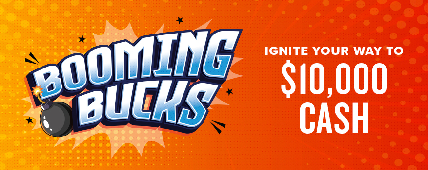 Featured image for the BOOMING BUCKS promotional event