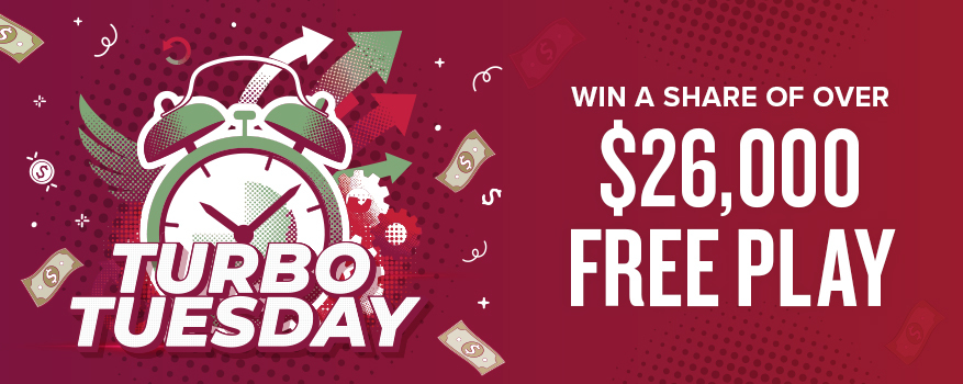 Featured image for the TUESDAY TURBO PLAY promotional event