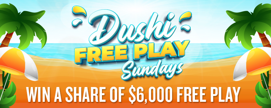 Featured image for the DUSHI FREE PLAY SUNDAYS promotional event
