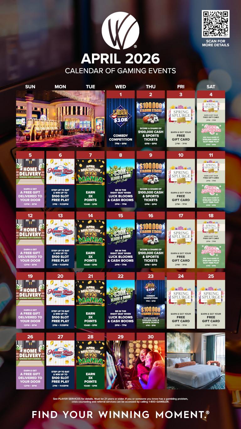 Chicago Southland April Promotions Calendar