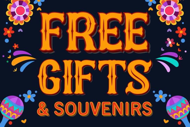 Free gifts and souvenirs