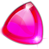 Illustration of a cut ruby