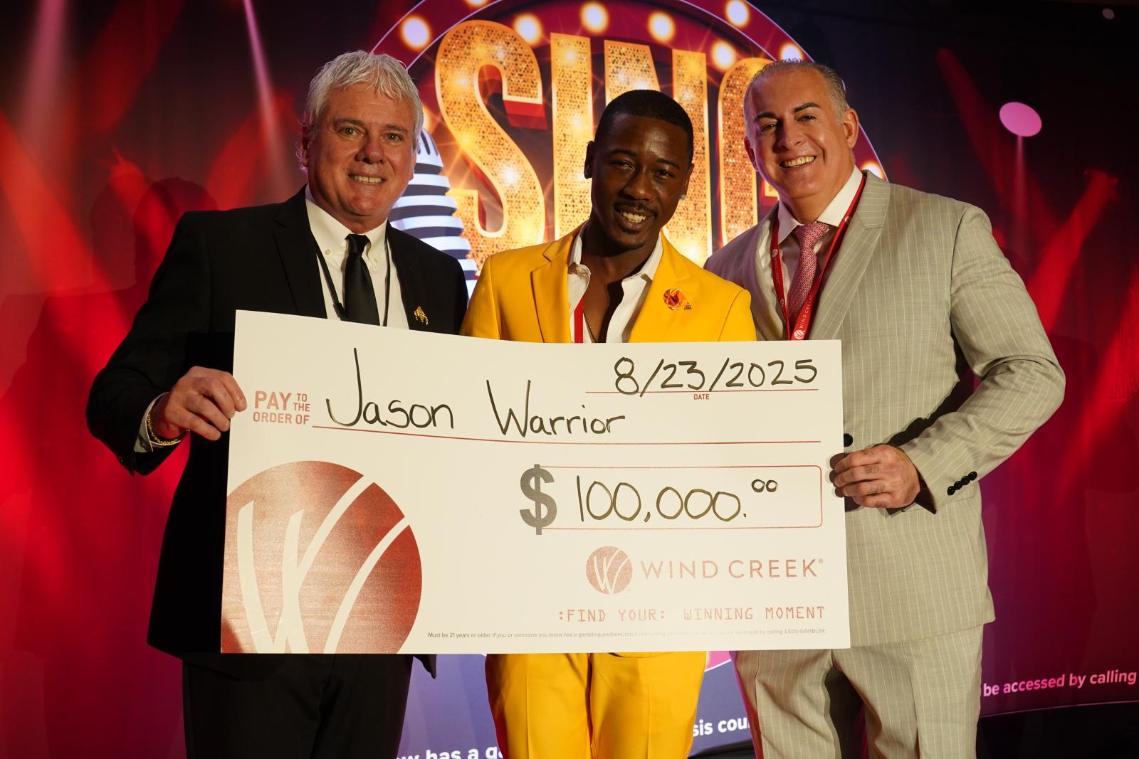 Sing Your Way to 100k winner