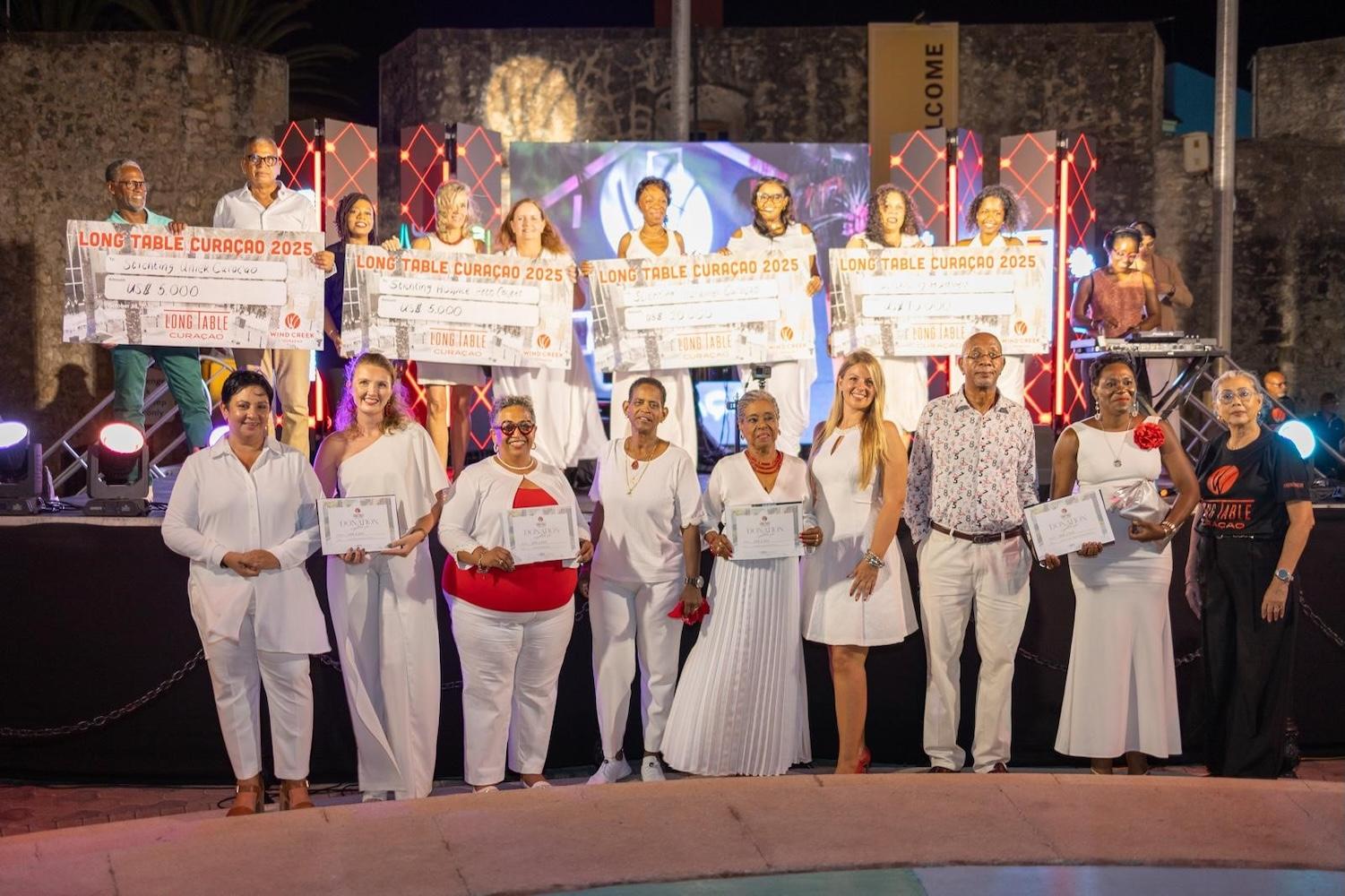 Winners of Wind Creek Long Table Curaçao