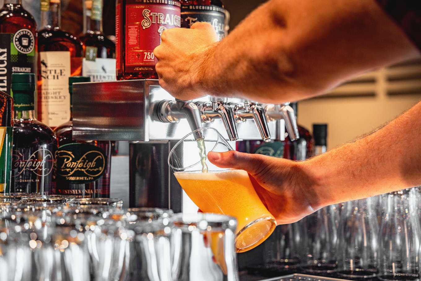 Draft Beer Pouring