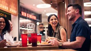 Couple Dining at Riverside Marketplace